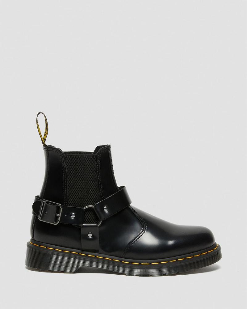 Botas Con Hebilla Dr Martens Wincox Smooth Cuero Hombre Negros | MX 345YXF